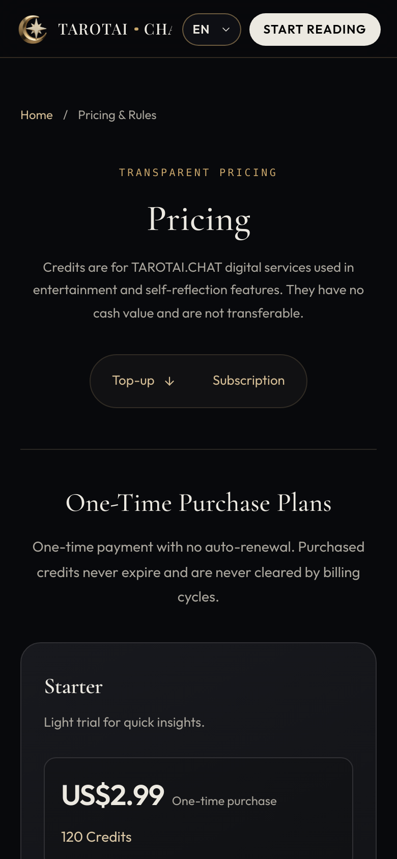 Pricing