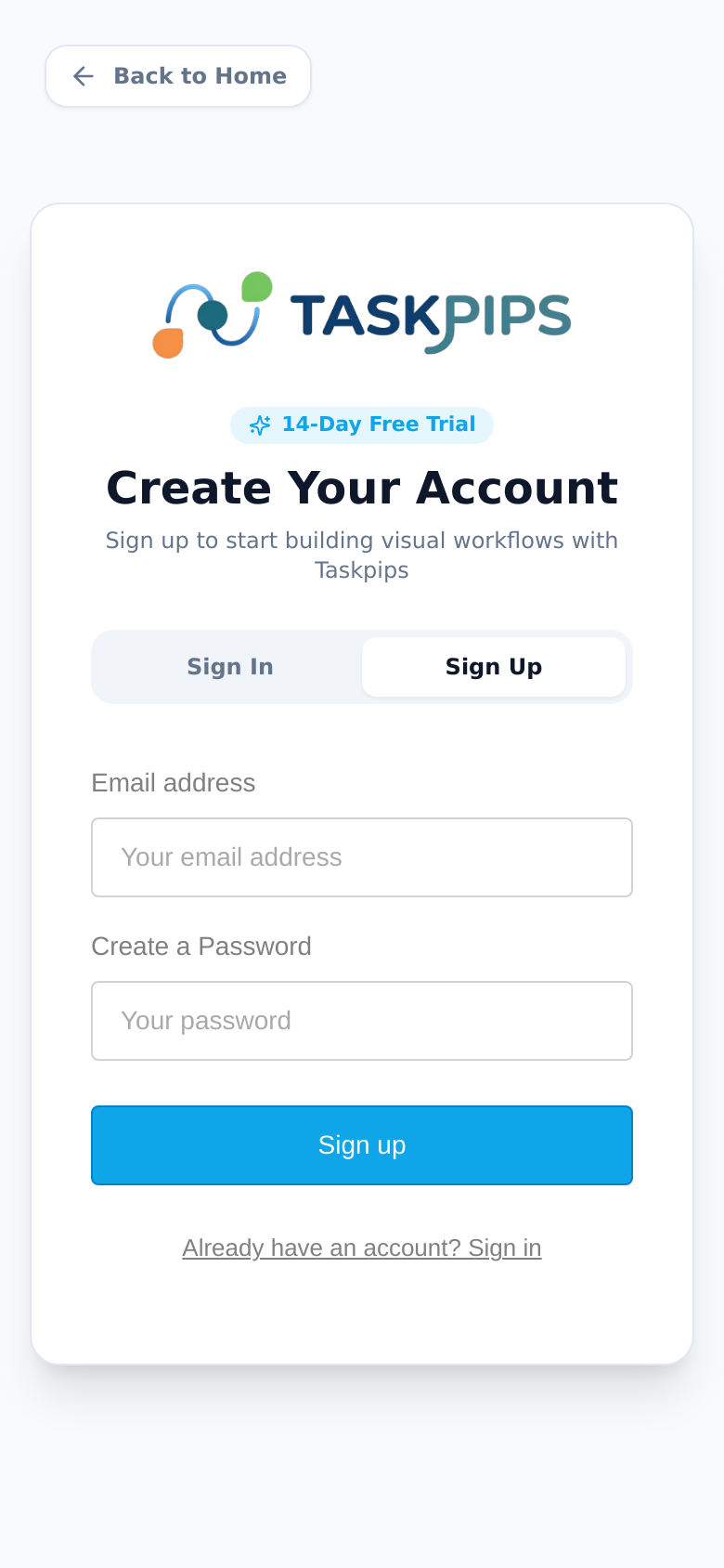 Signup