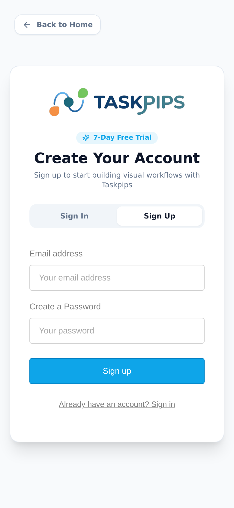 Signup