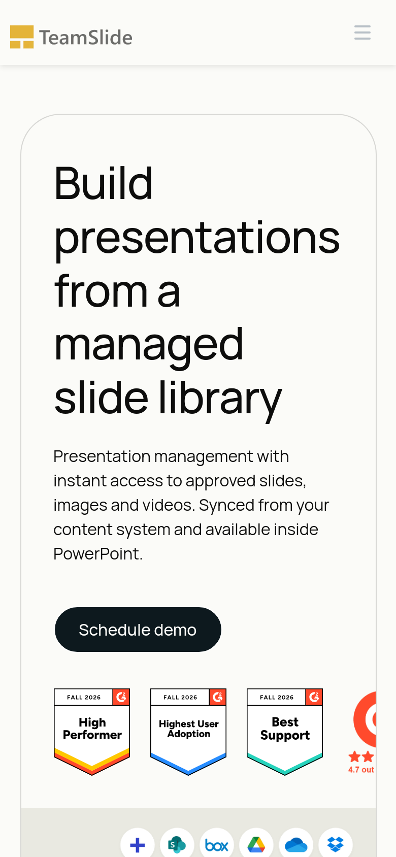 Homepage / Lander