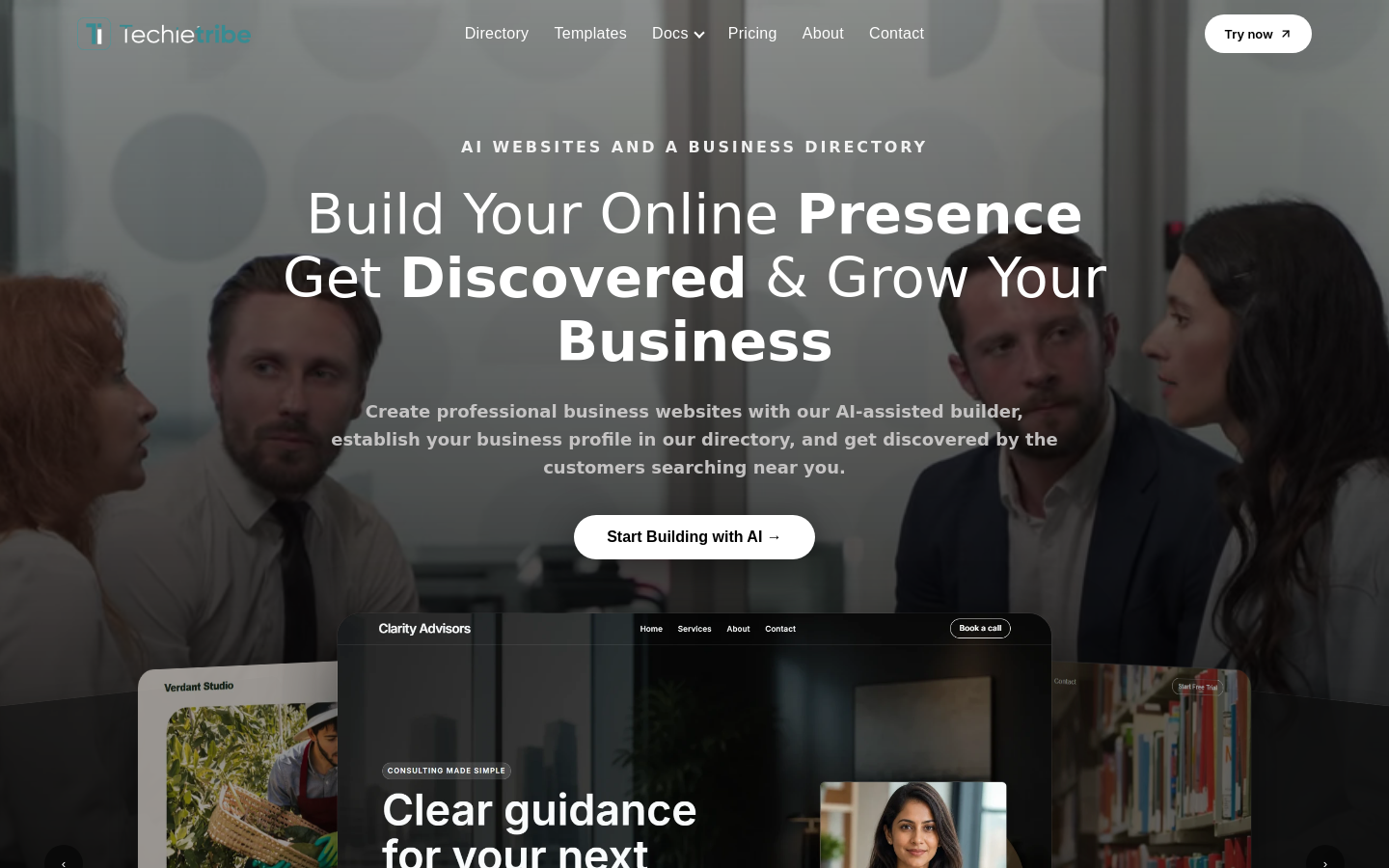 techietribe.ai home page