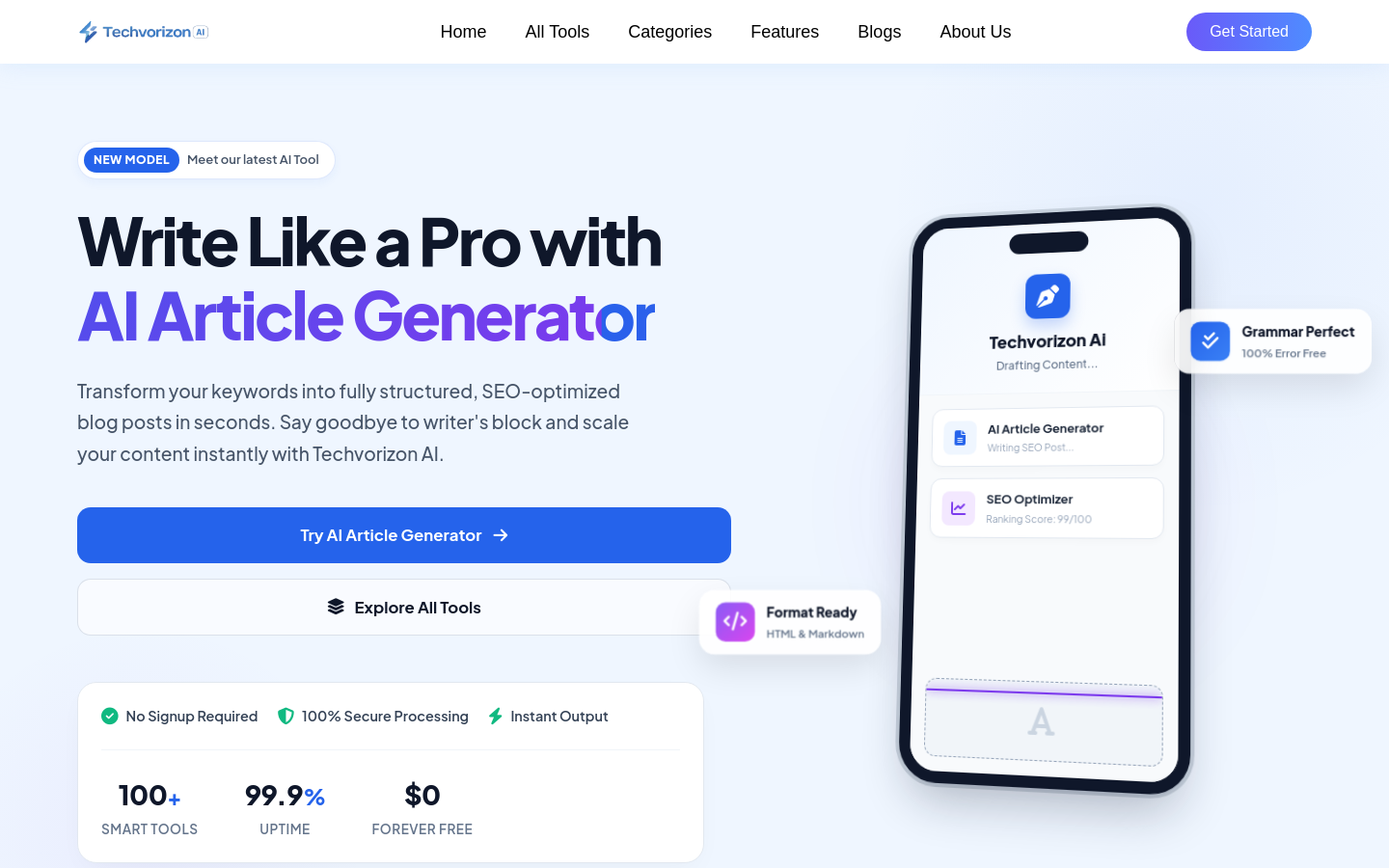 Captured Homepage / Lander