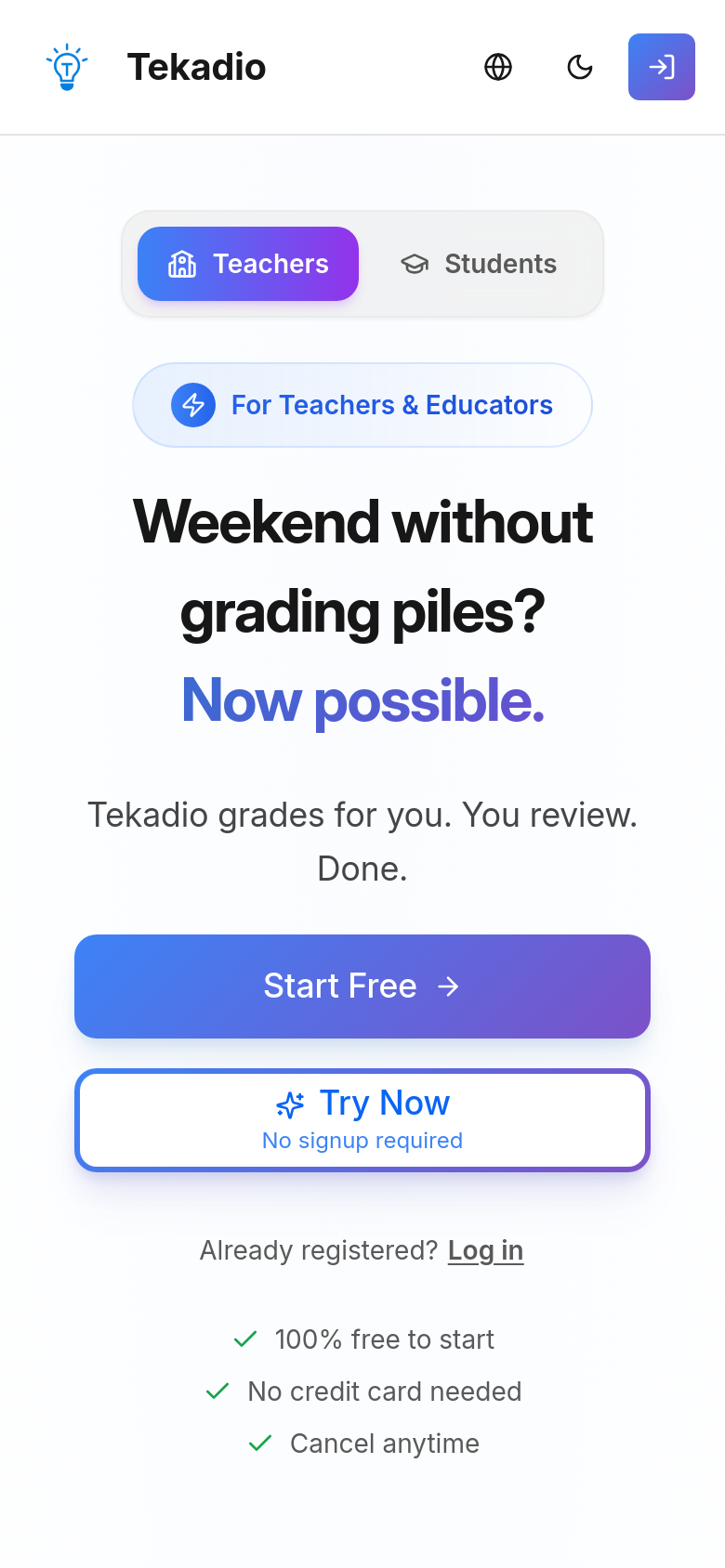 Homepage / Lander