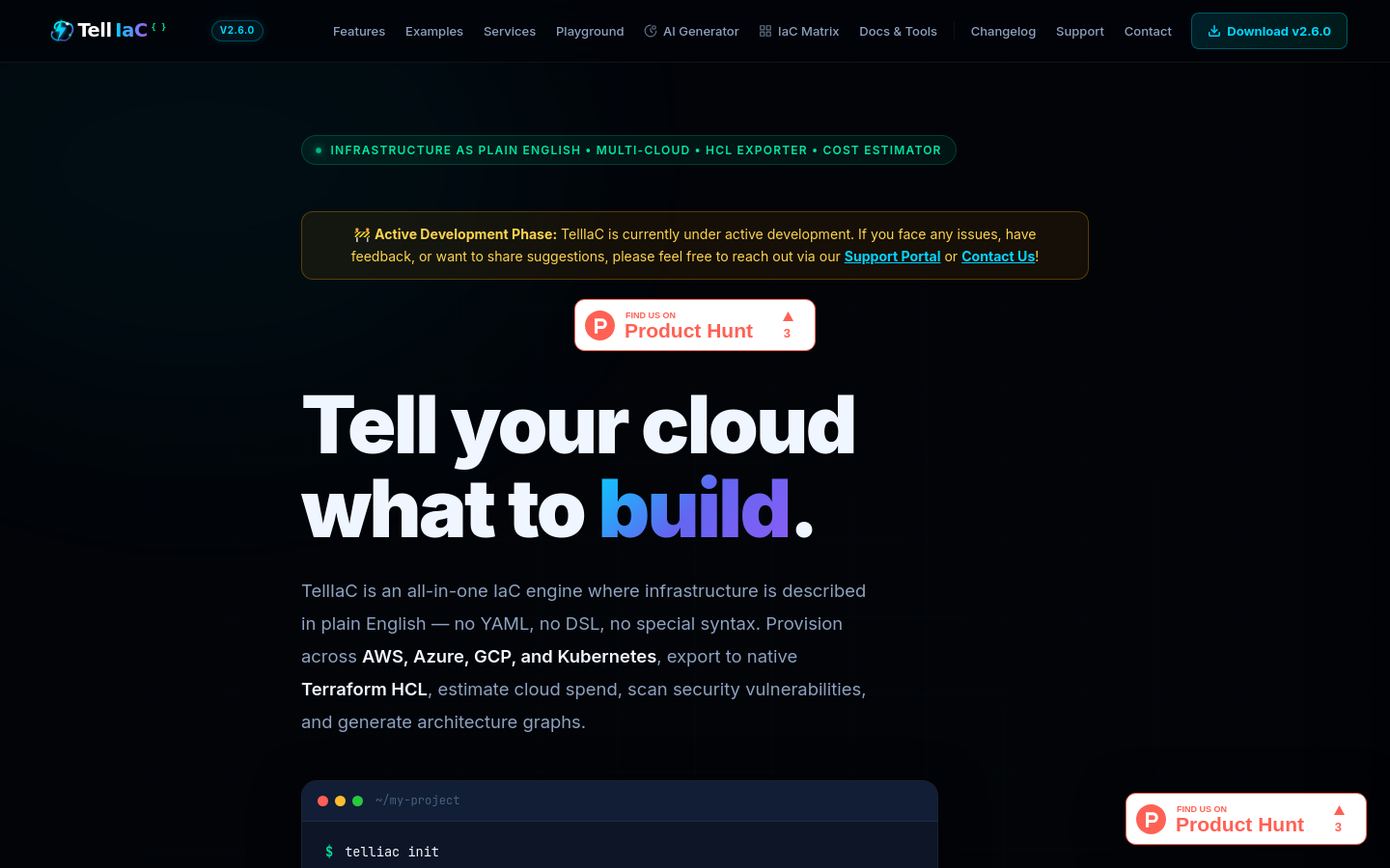 Captured Homepage / Lander