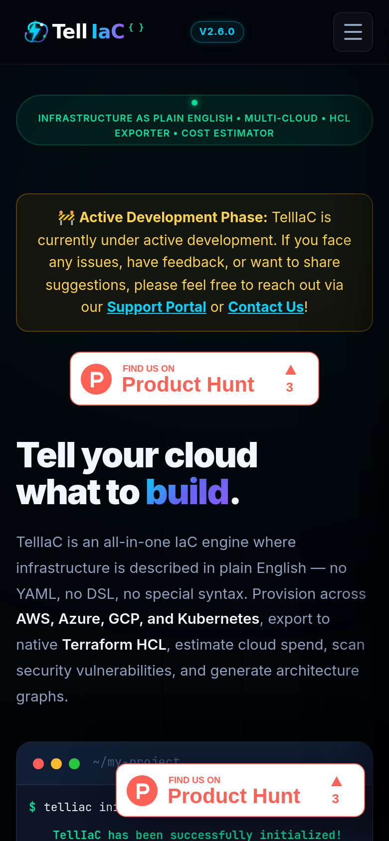 Homepage / Lander
