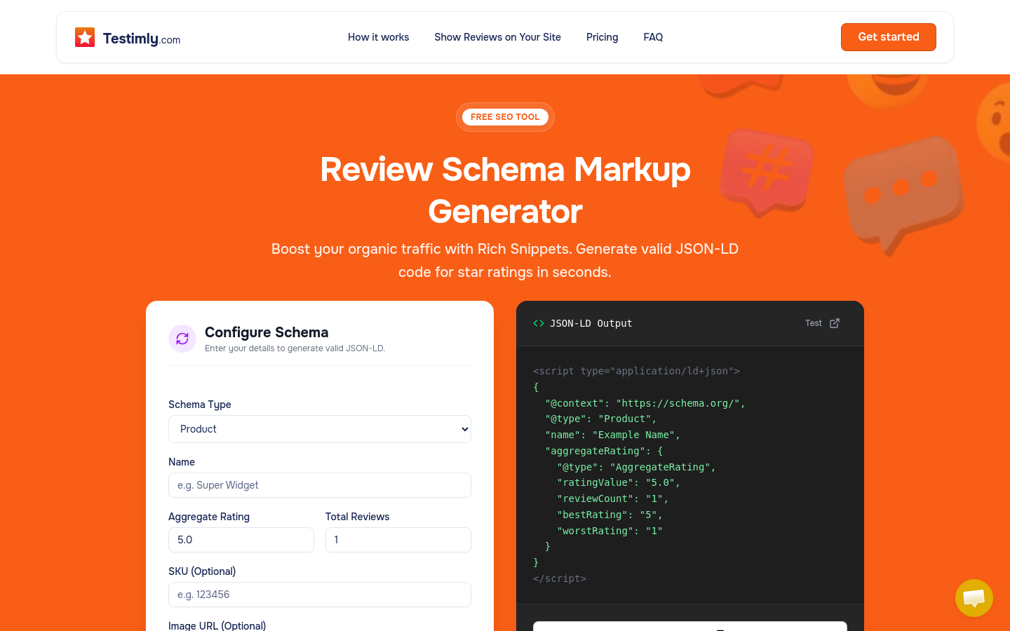 Review Schema Generator