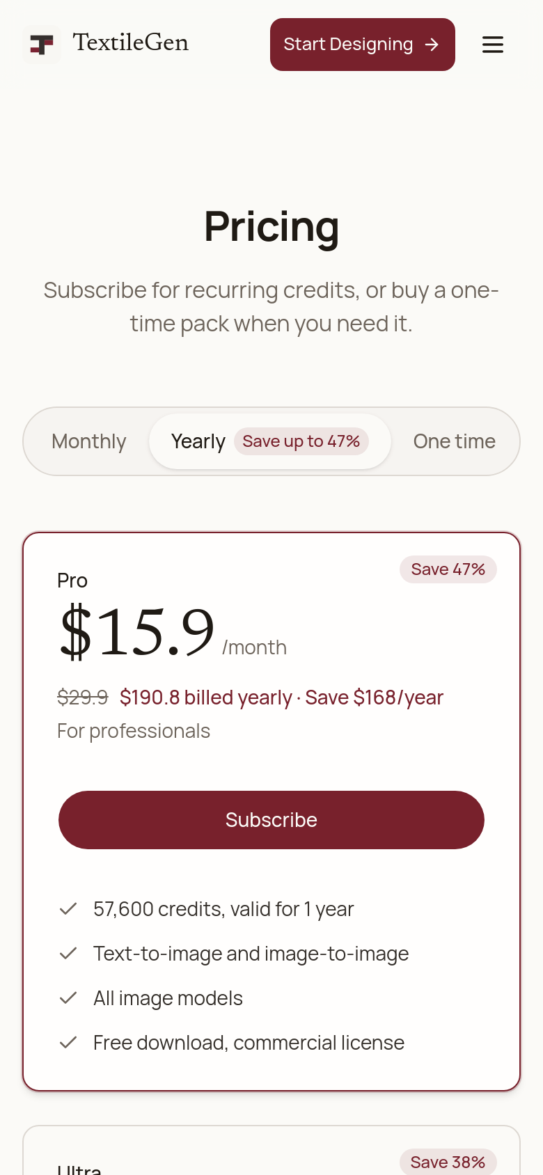 Pricing