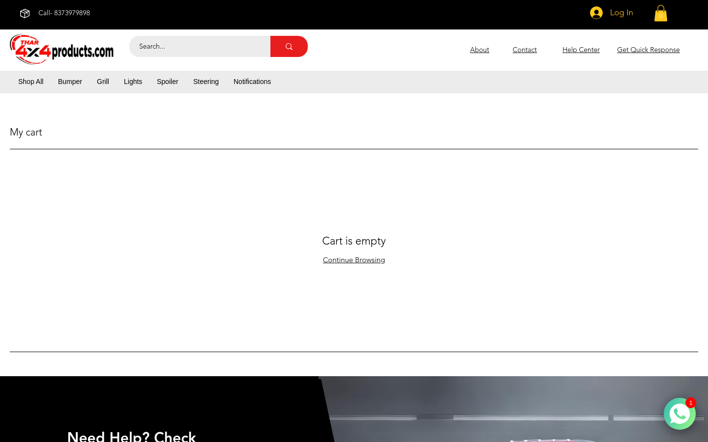 Cart Page
