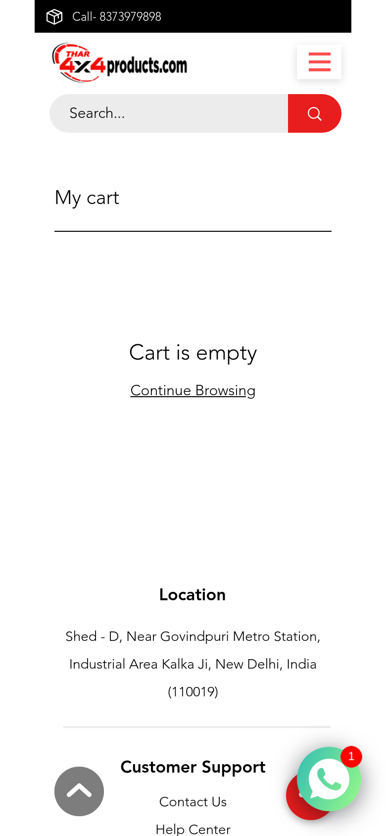 Cart Page