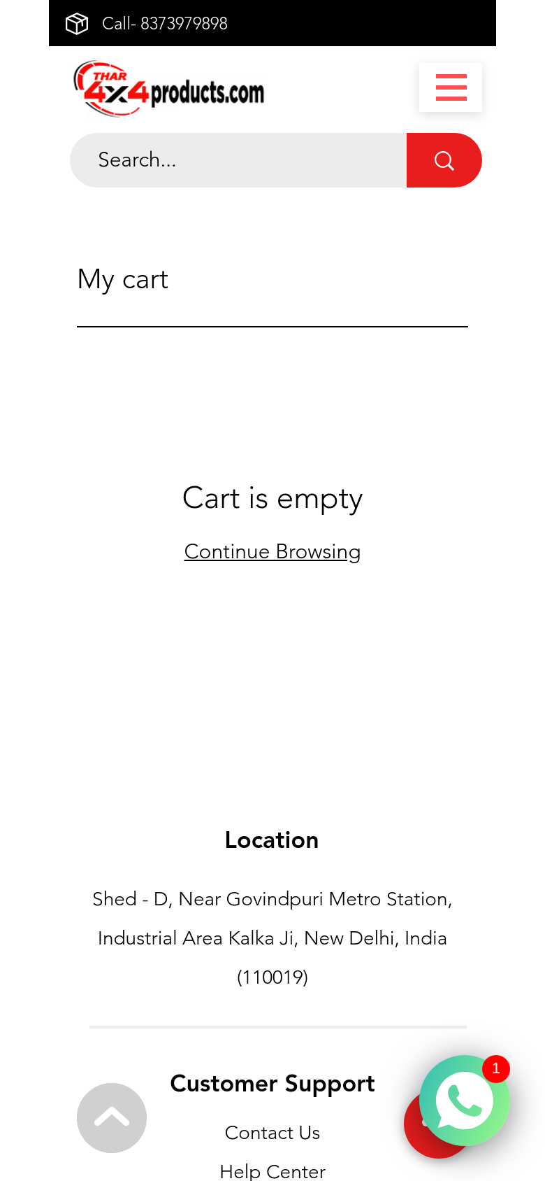 Cart Page