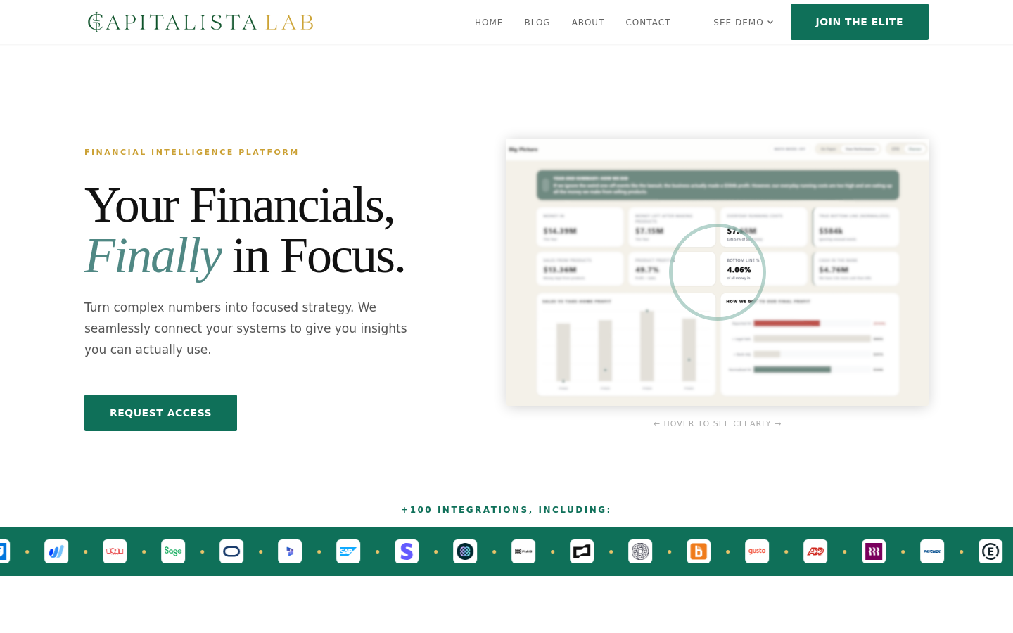 Captured Homepage / Lander