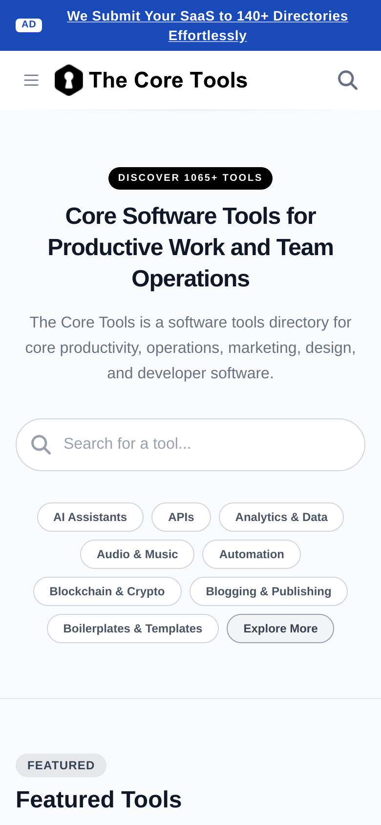 Homepage / Lander