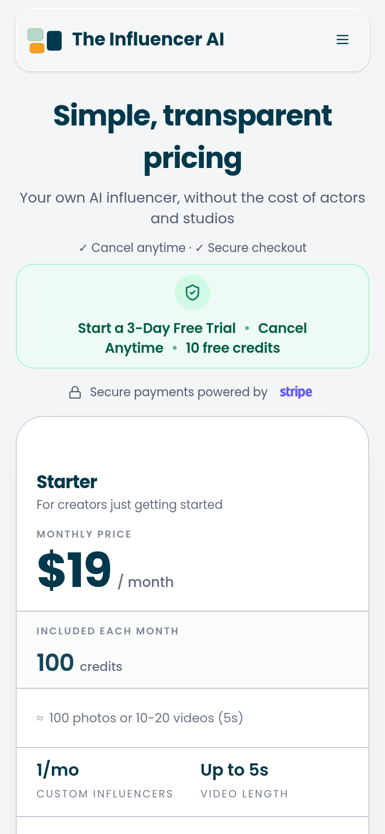 Pricing