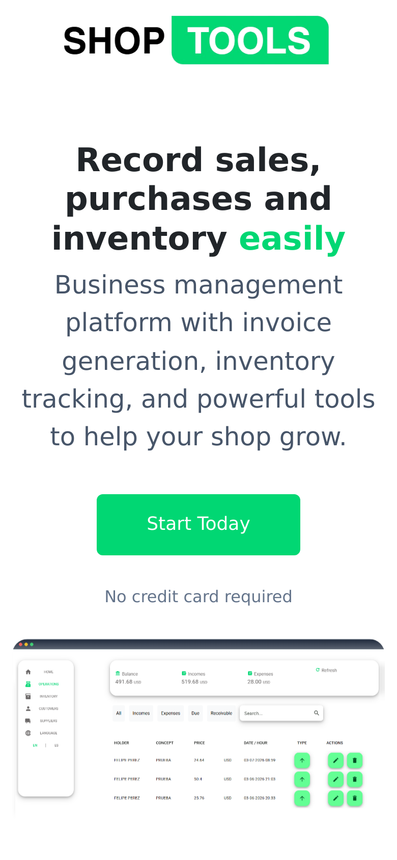 Homepage / Lander