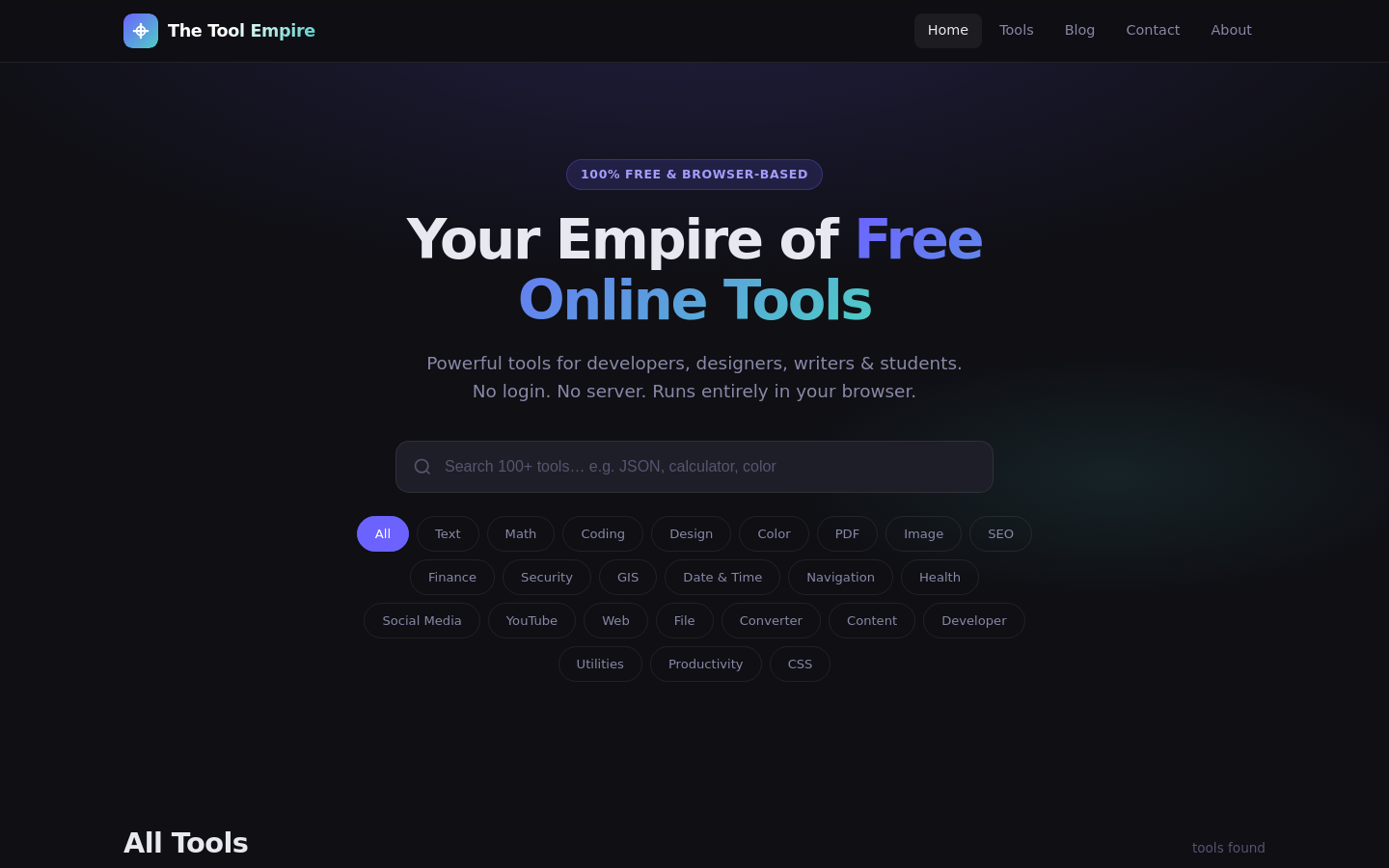 Captured Homepage / Lander