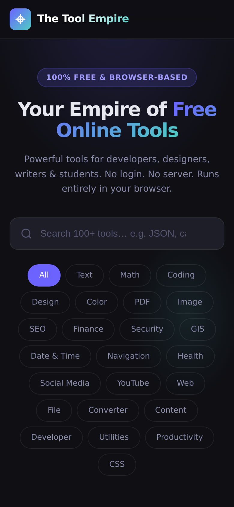 Homepage / Lander