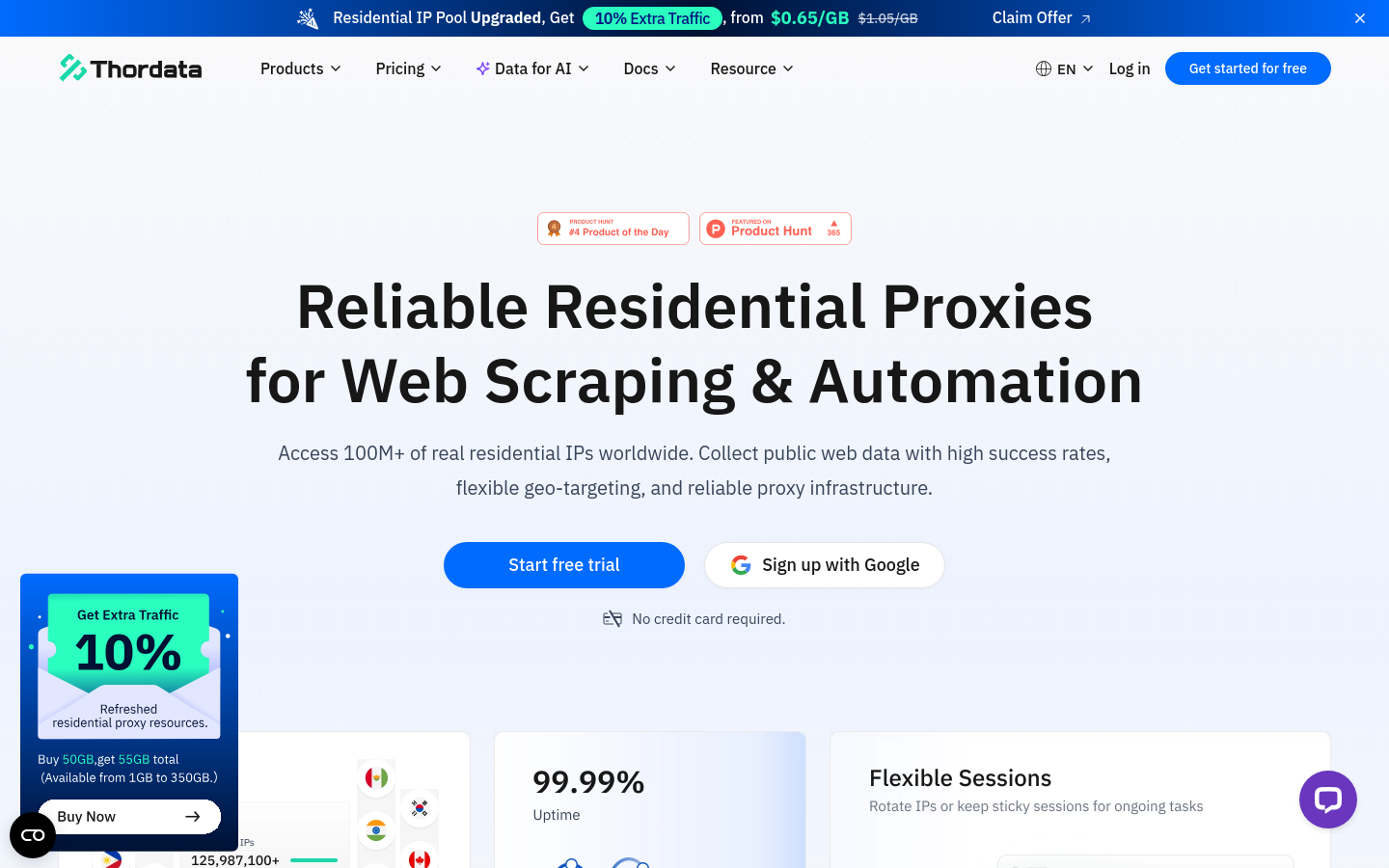 Captured Homepage / Lander