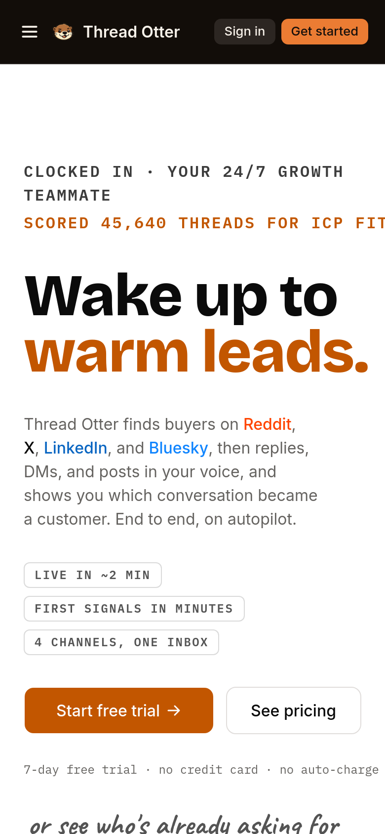 Homepage / Lander
