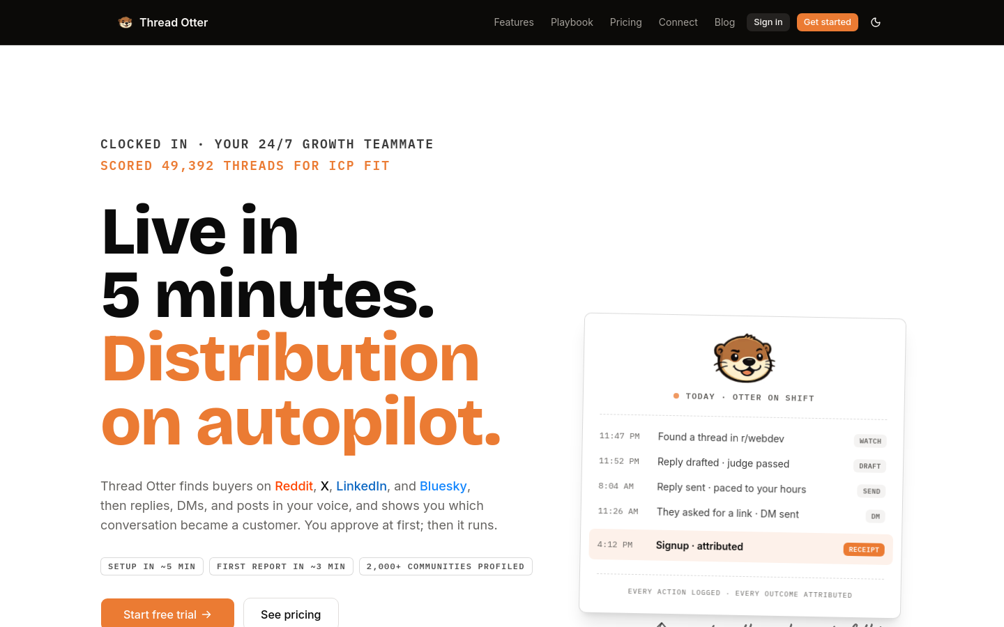 Captured Homepage / Lander