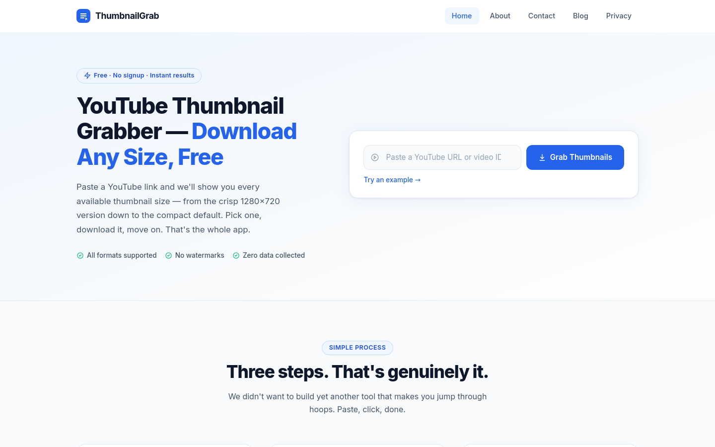Captured Homepage / Lander