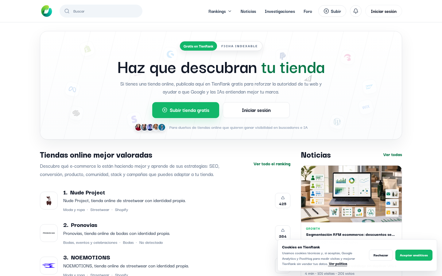 Captured Homepage / Lander