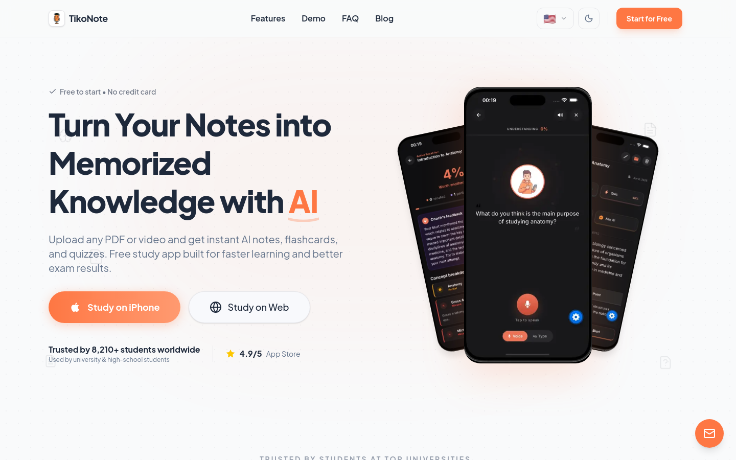 Captured Homepage / Lander