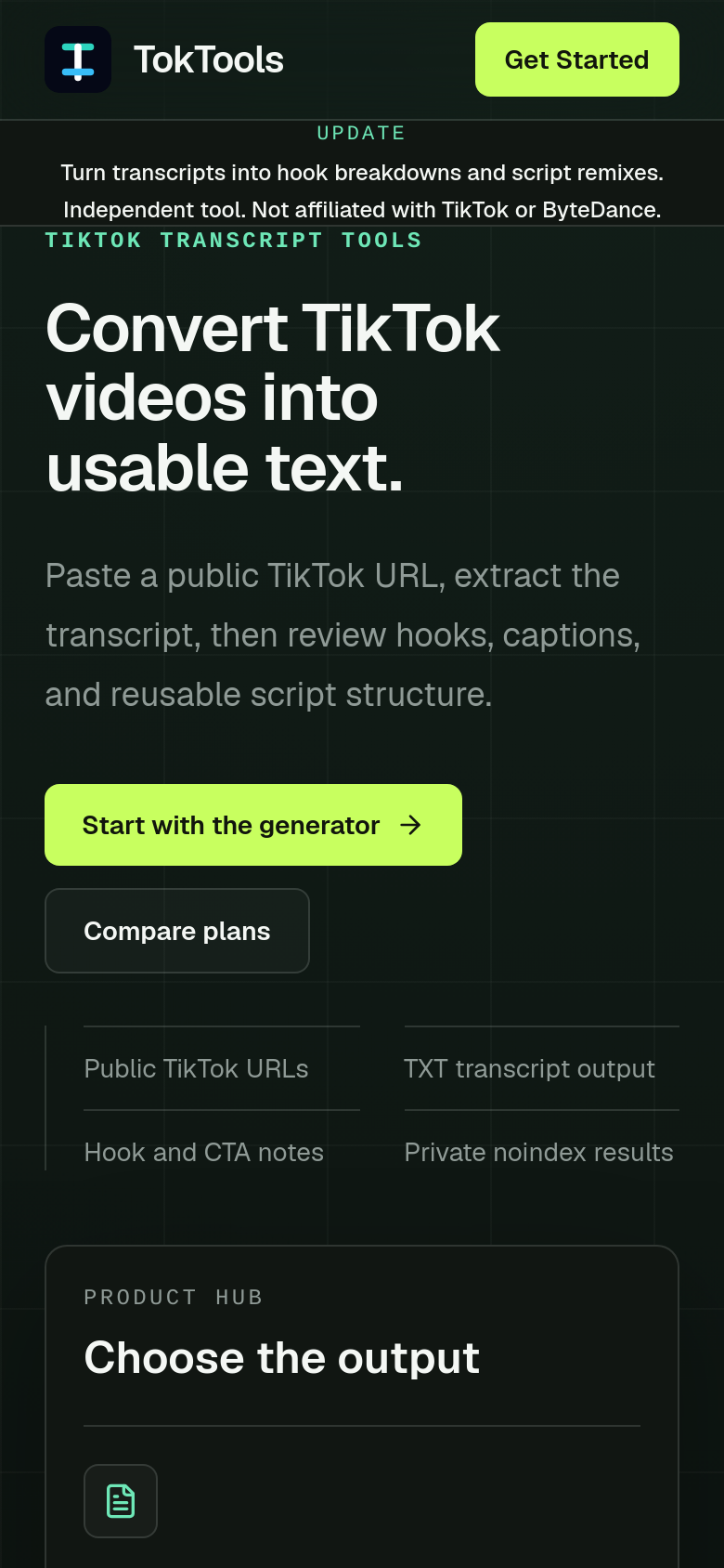 Homepage / Lander