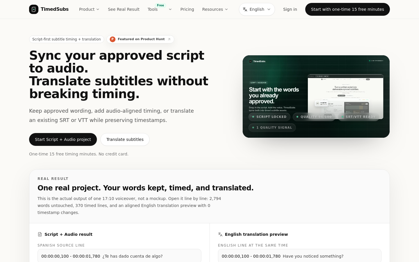 Captured Homepage / Lander
