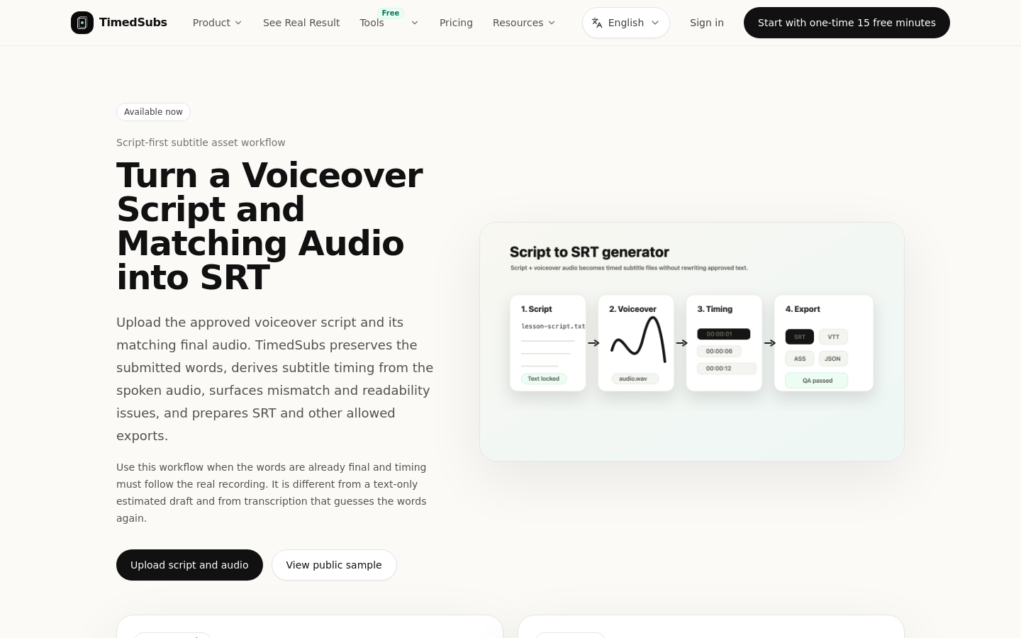 Features Script To Srt