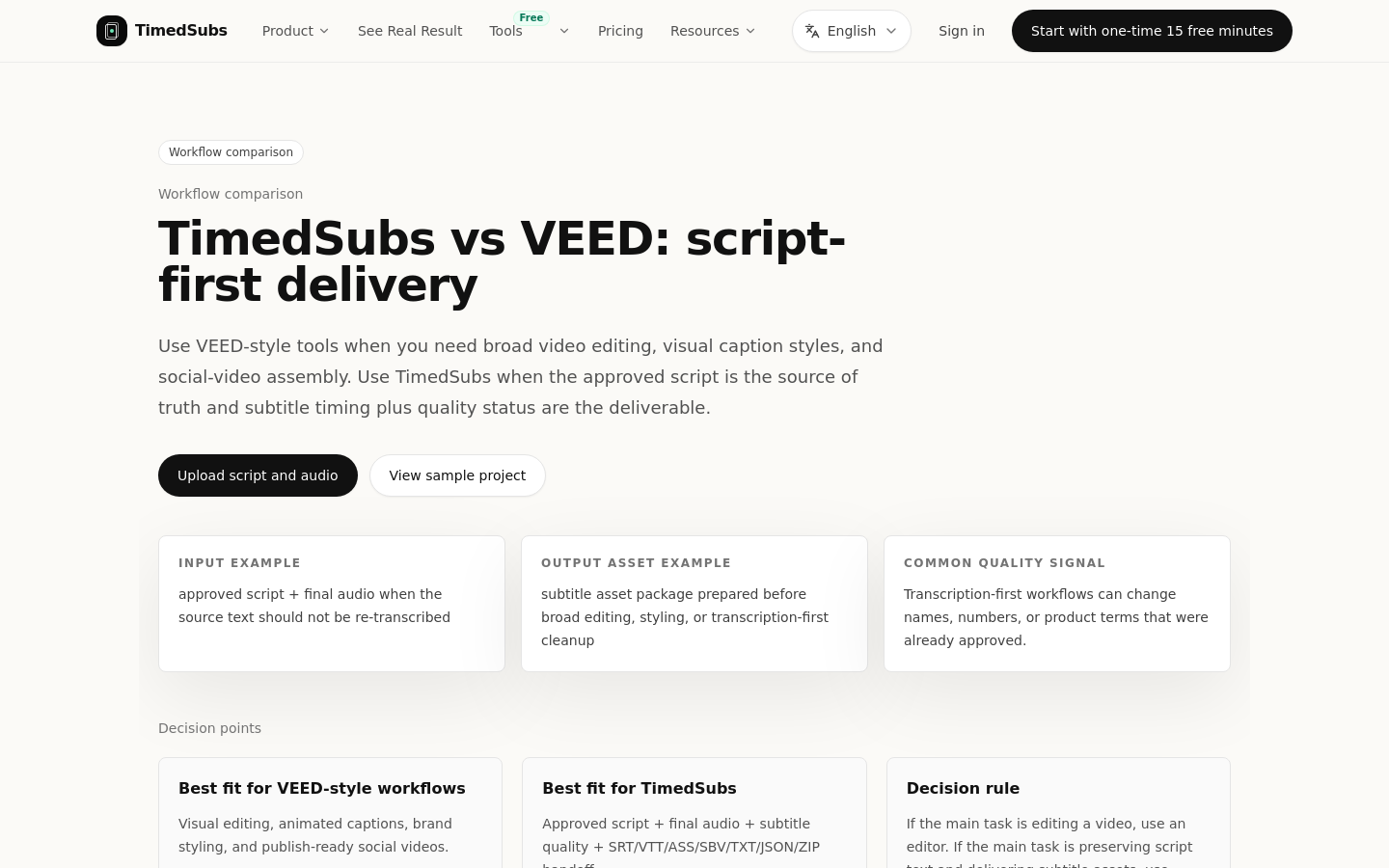 Compare Veed