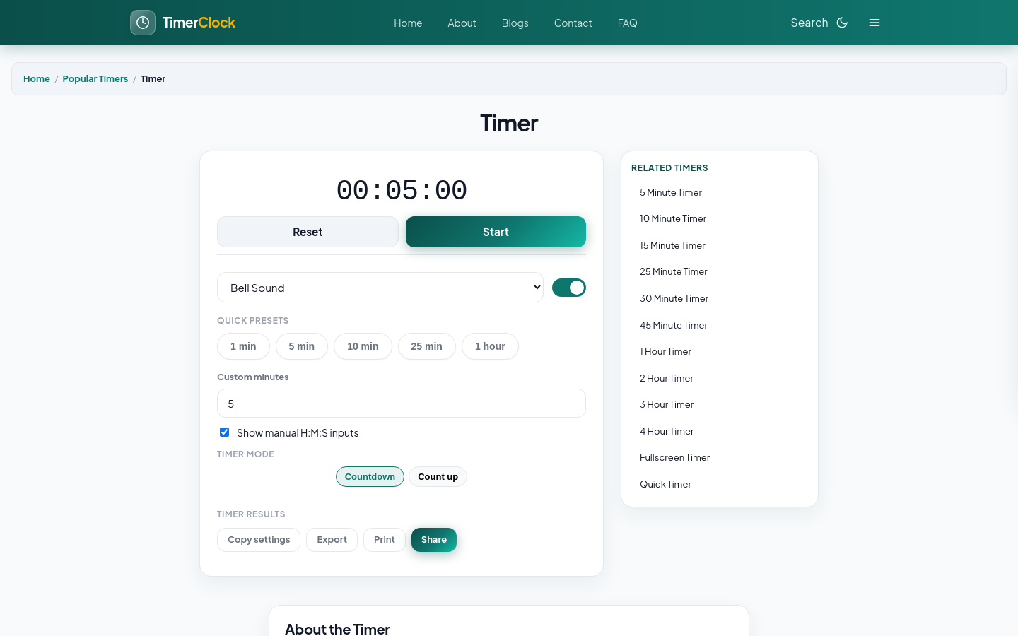Captured Timer