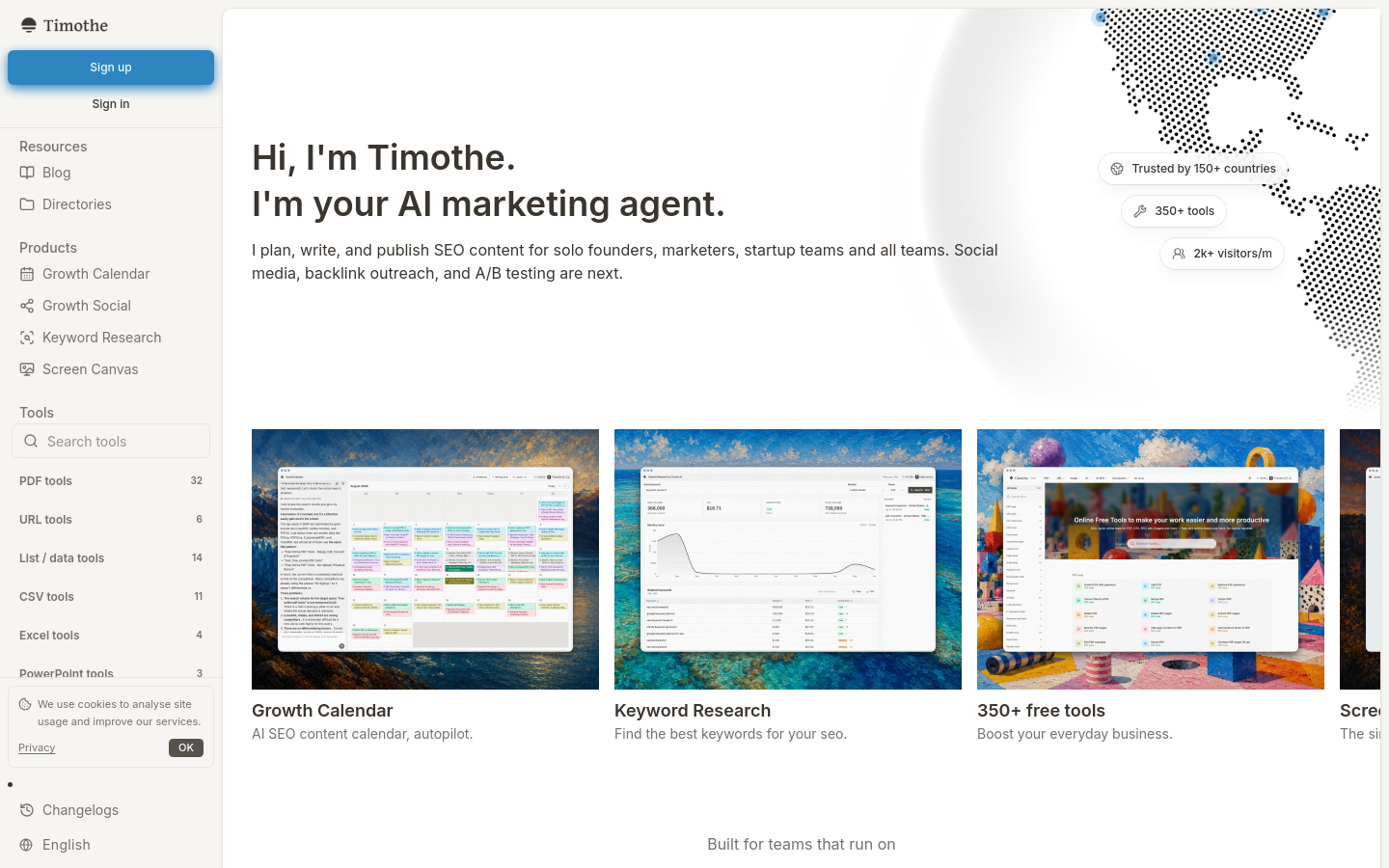 Captured Homepage / Lander