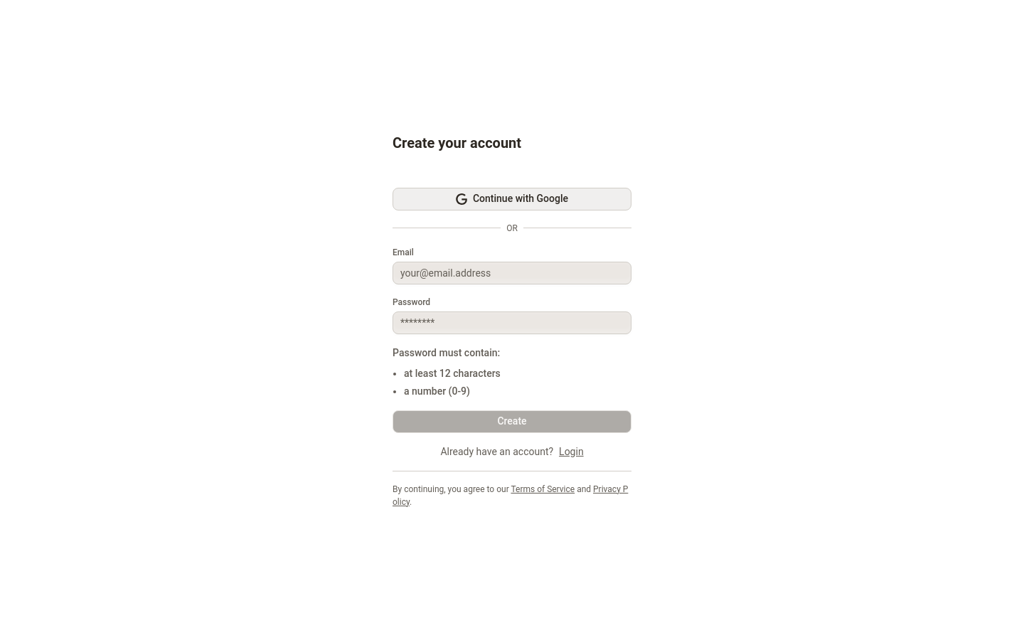 Sign Up