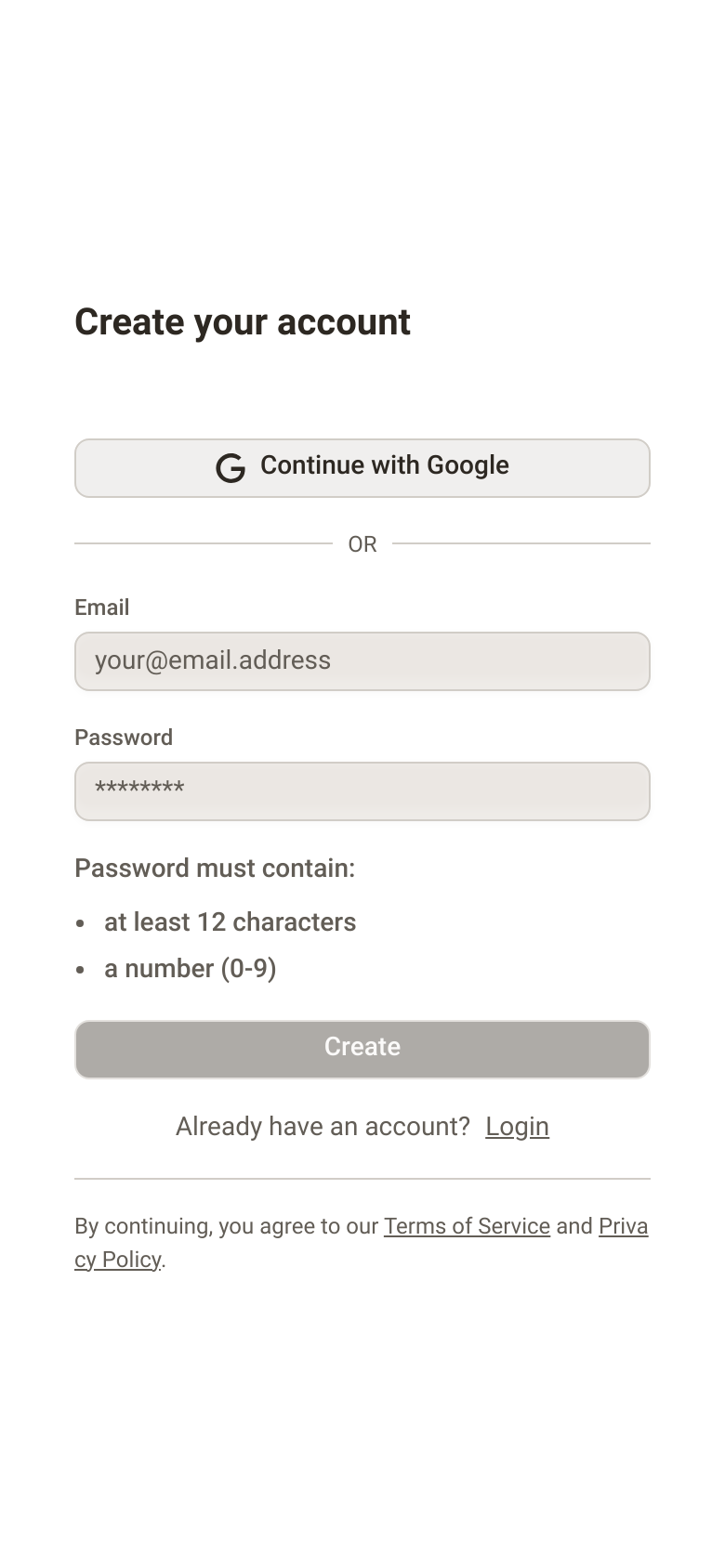 Sign Up