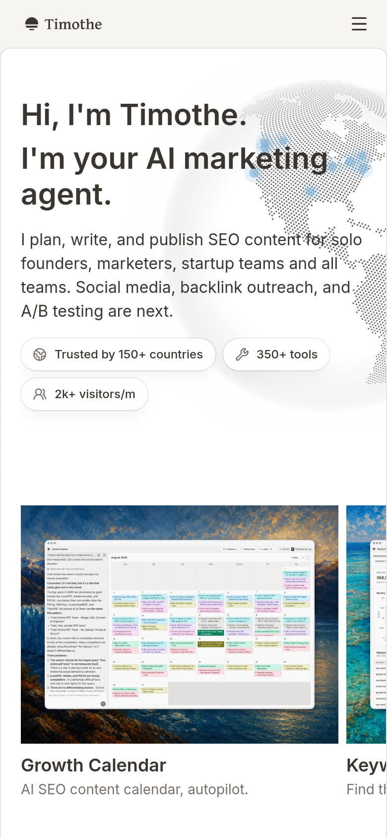 Homepage / Lander