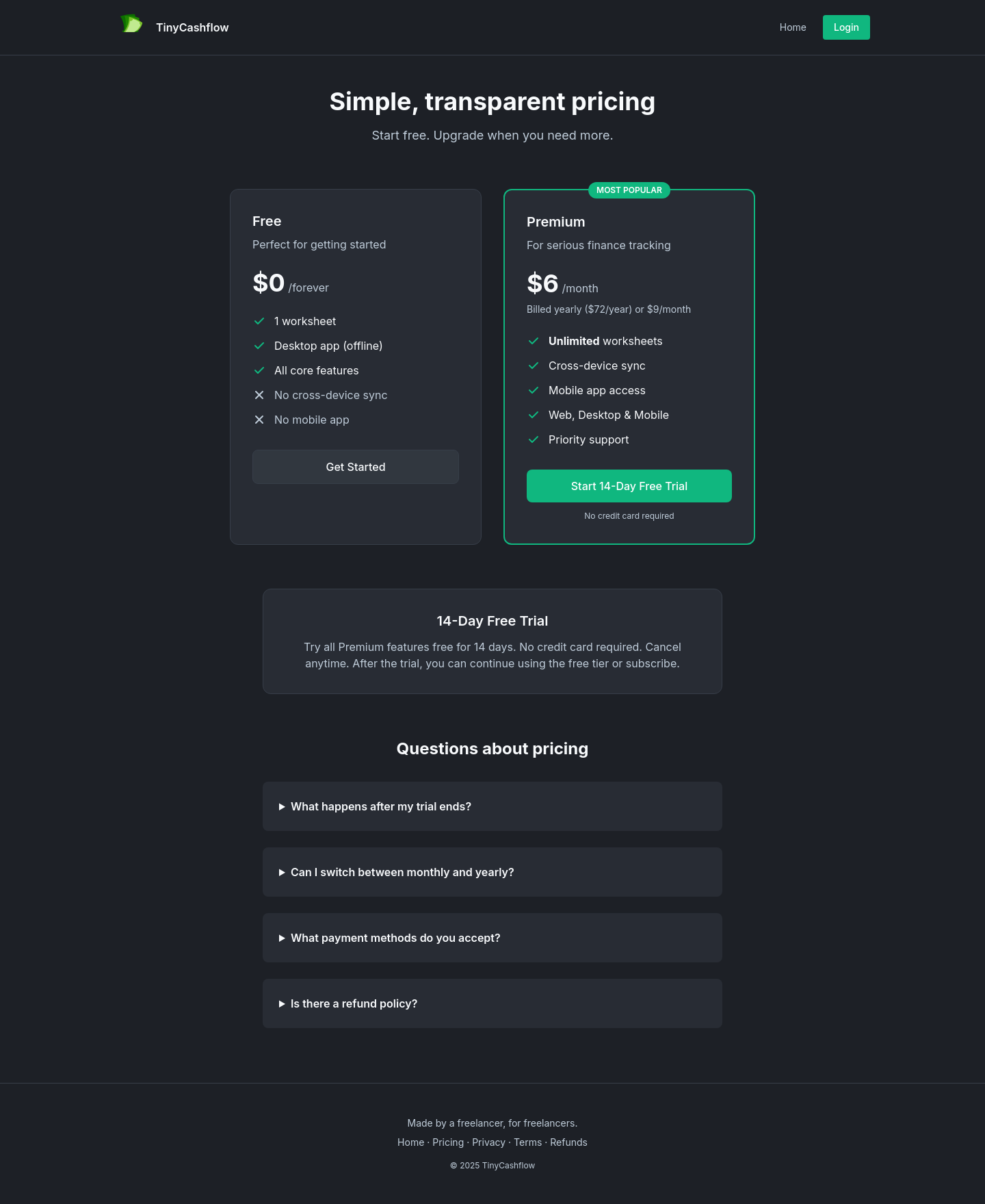 No credit card element