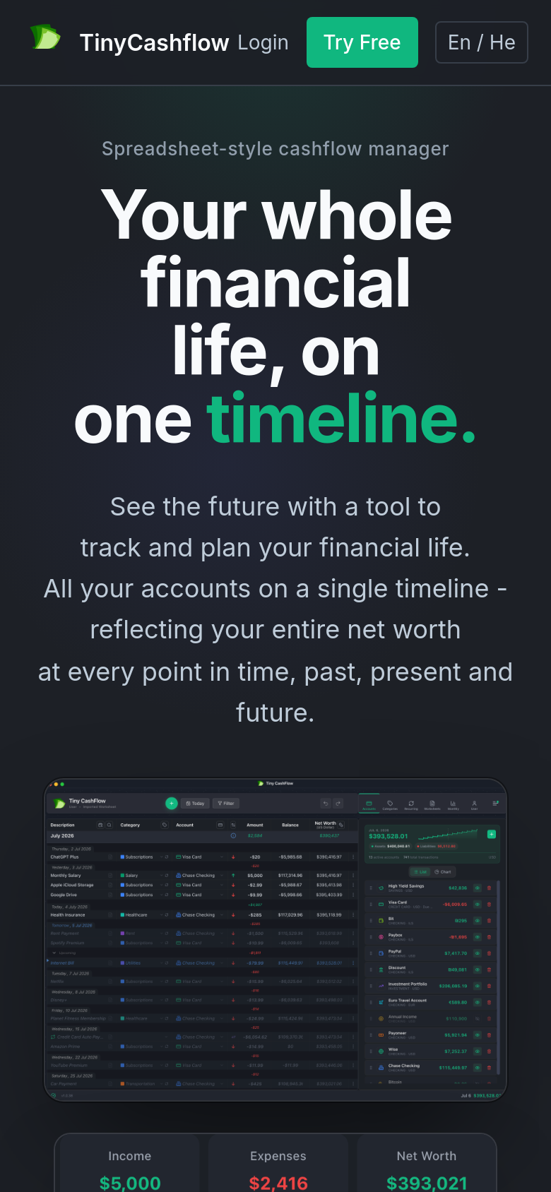 Homepage / Lander
