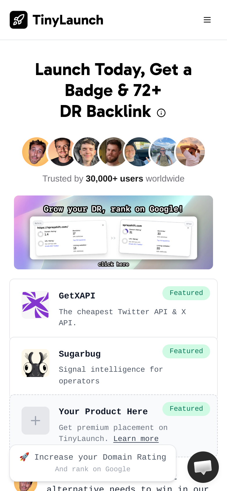 Homepage / Lander