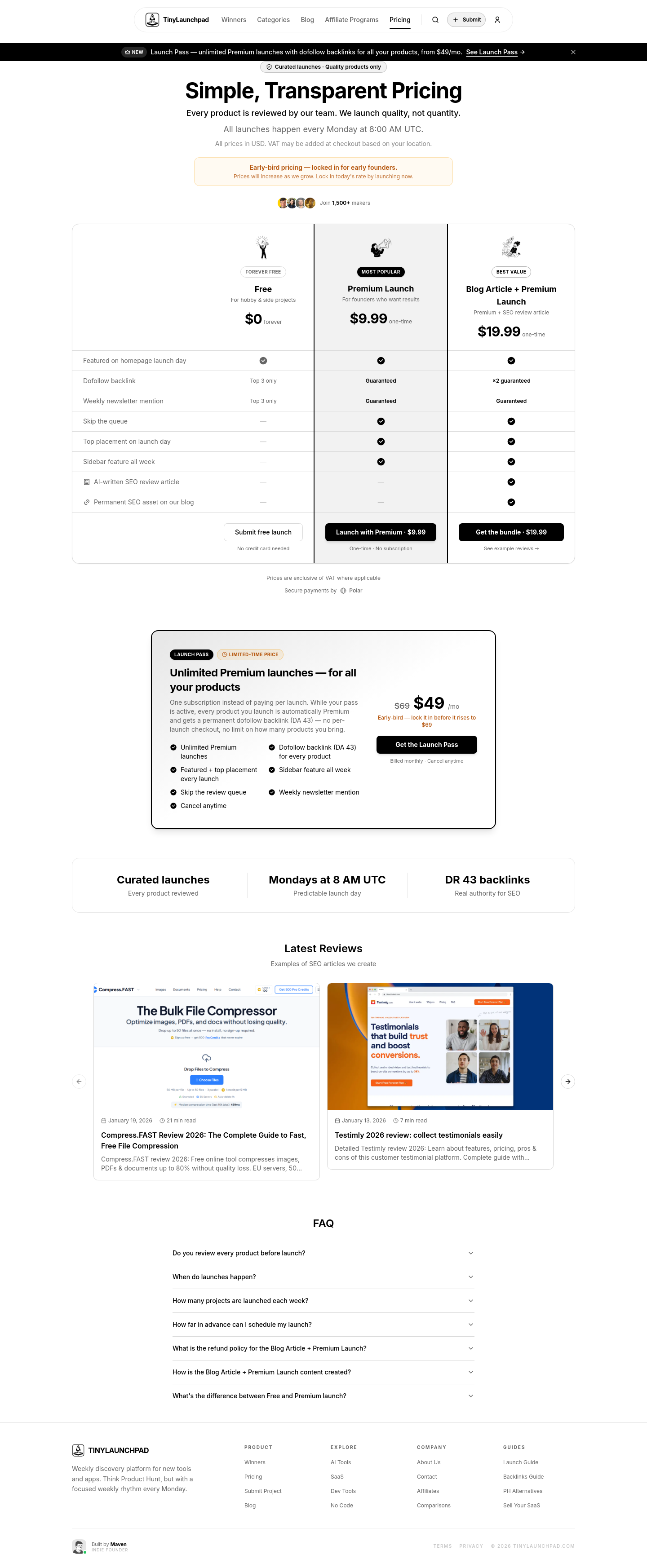 Price anchor element
