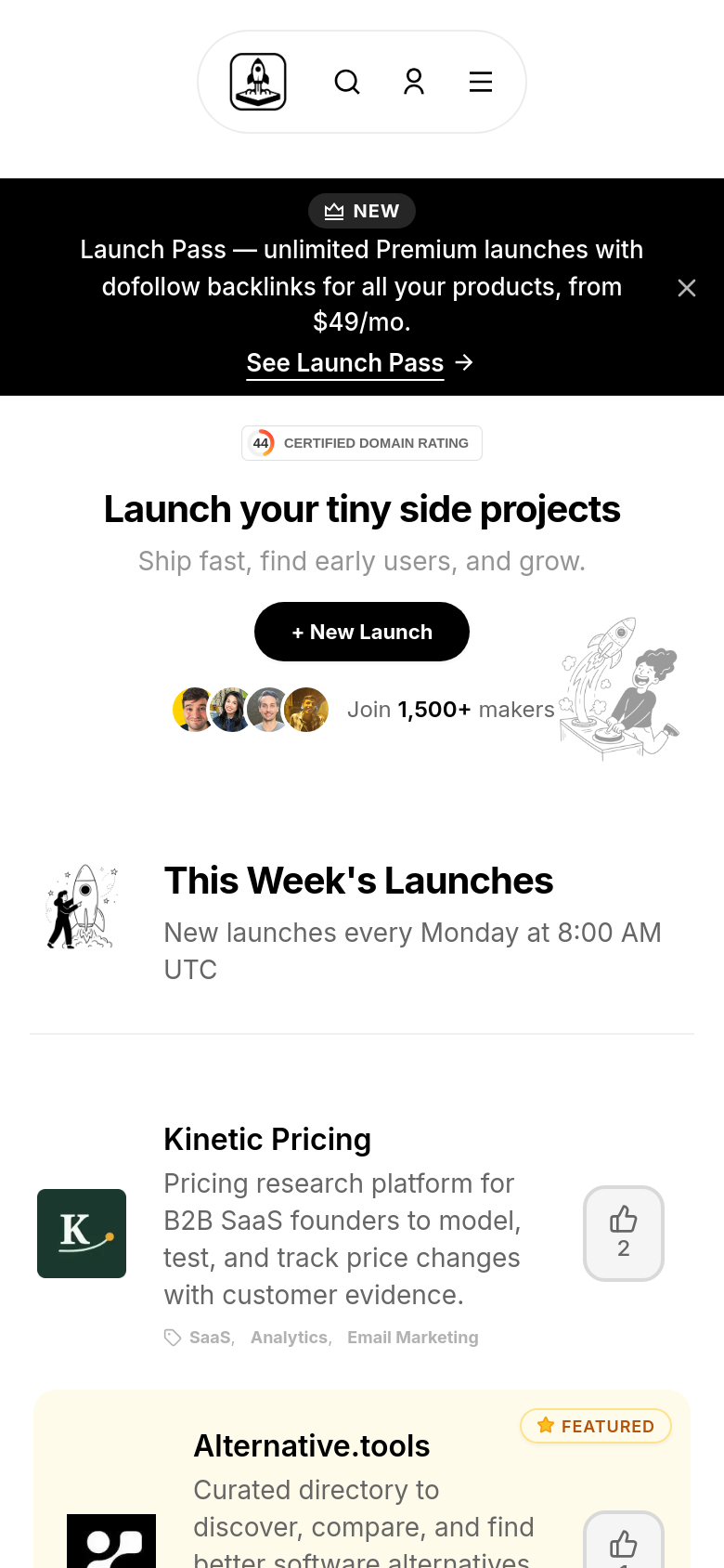 Homepage / Lander