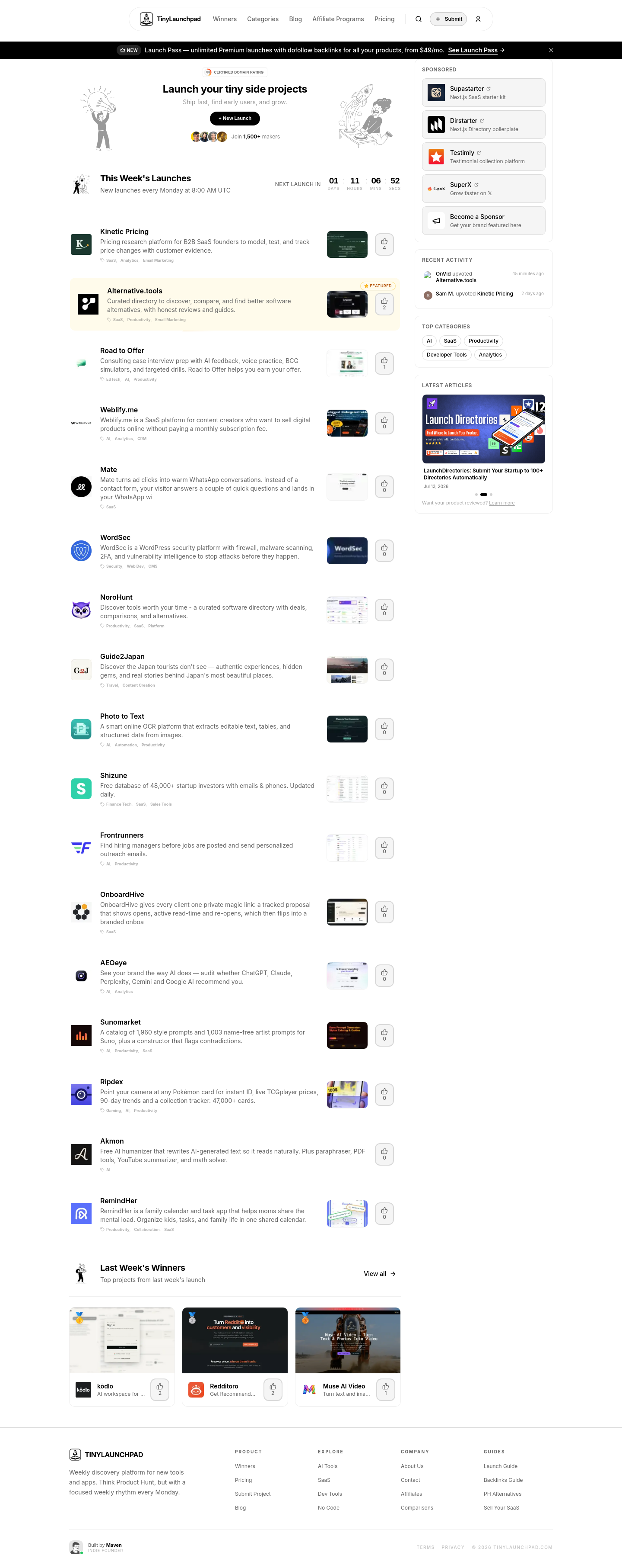 tinylaunchpad.com — 