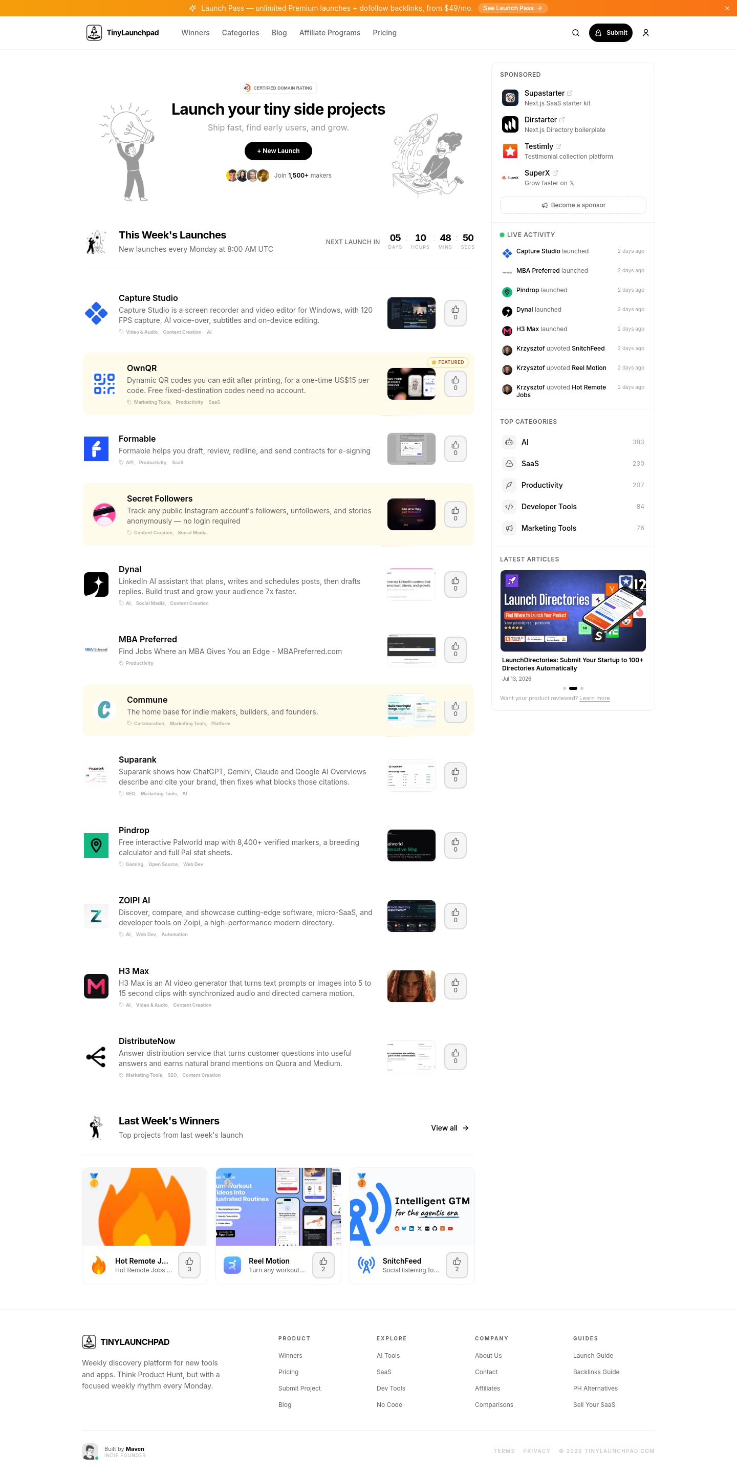 tinylaunchpad.com — 