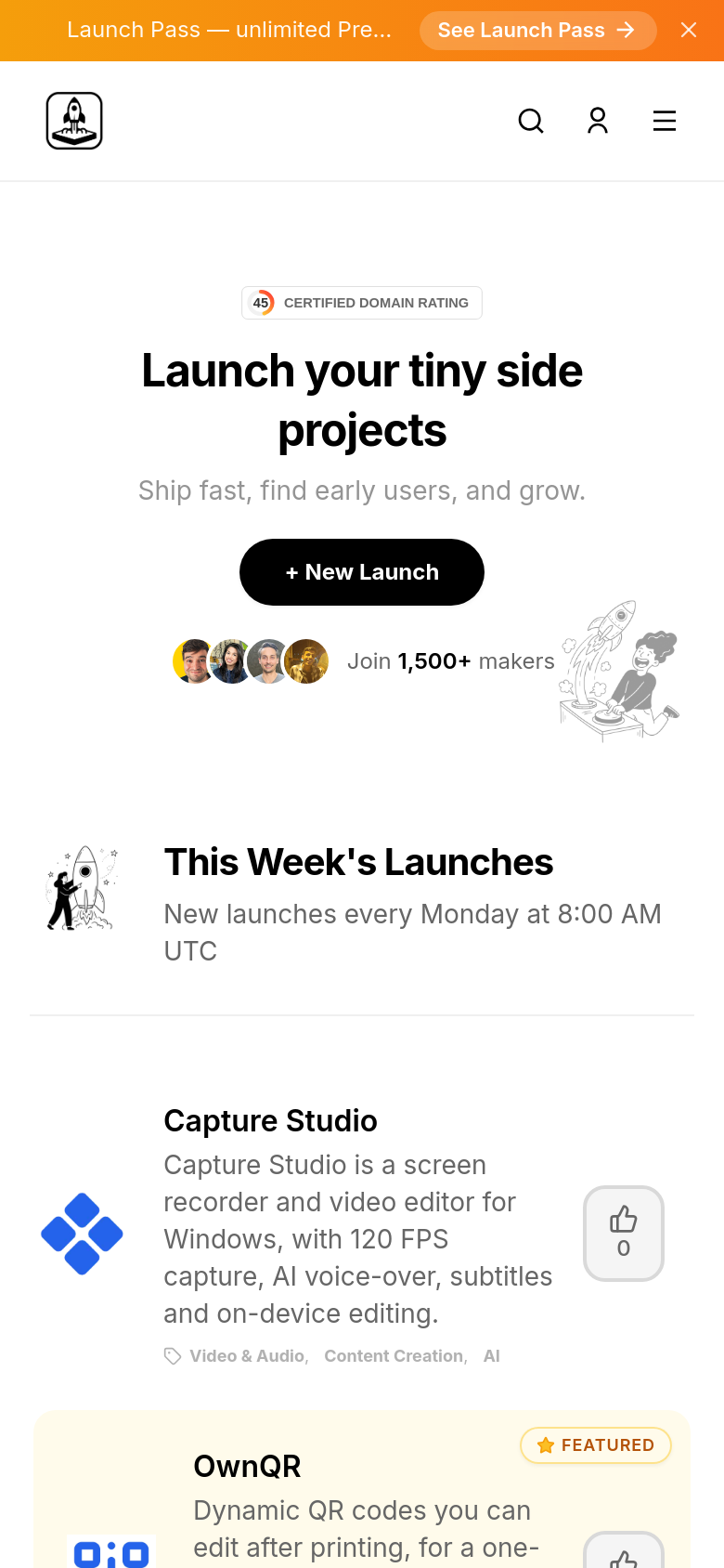 Homepage / Lander