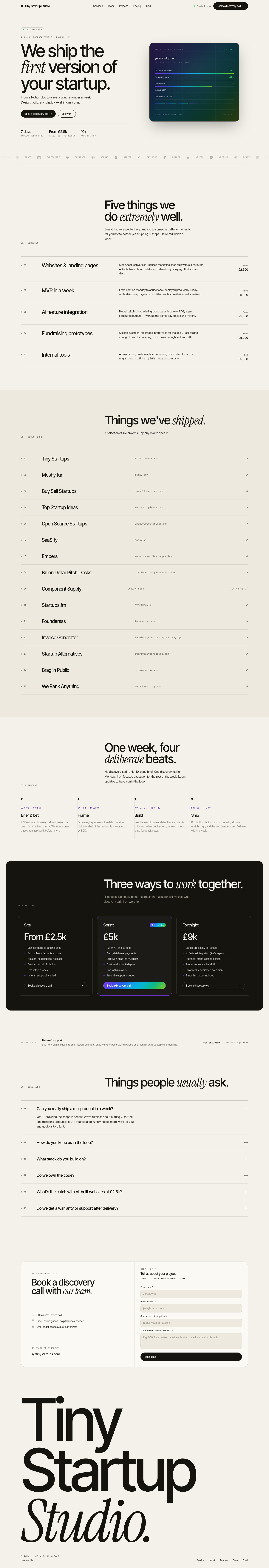 tinystartupstudio.com —