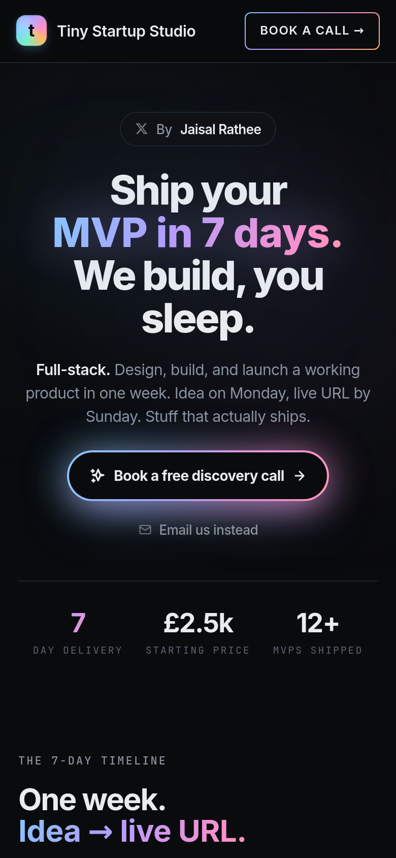 Homepage / Lander