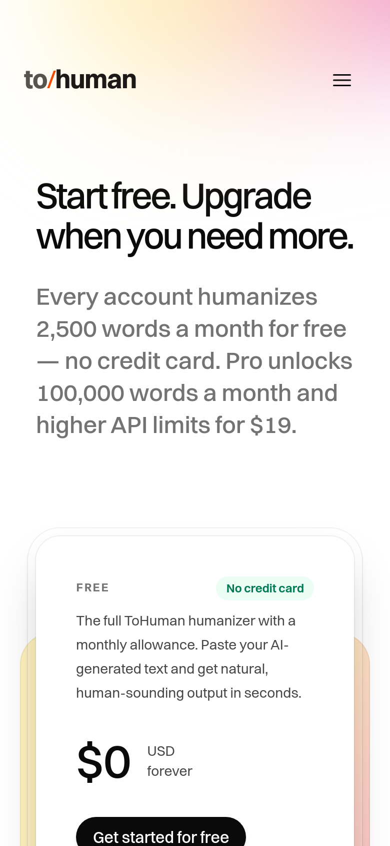 Pricing