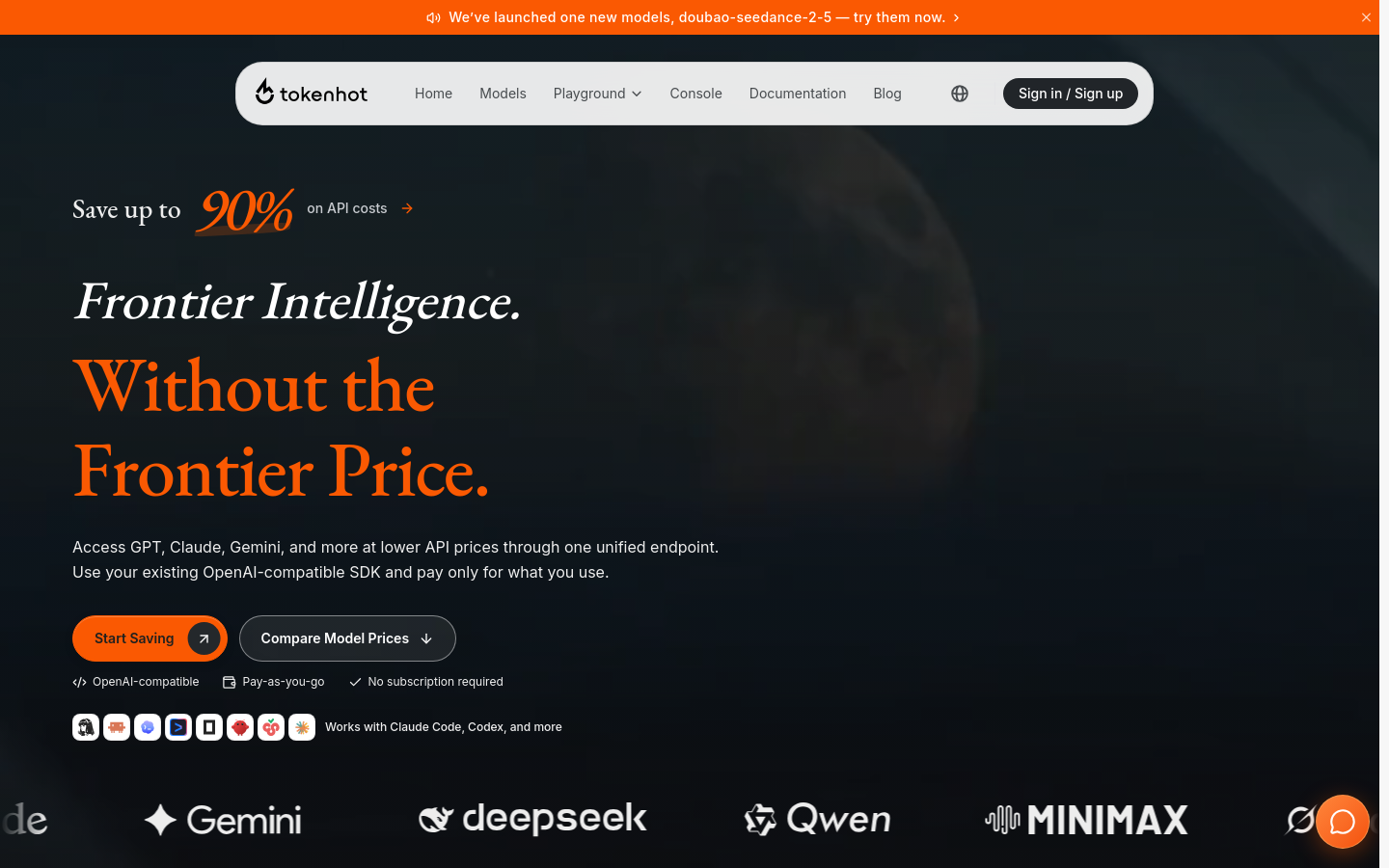 tokenhot.ai home page