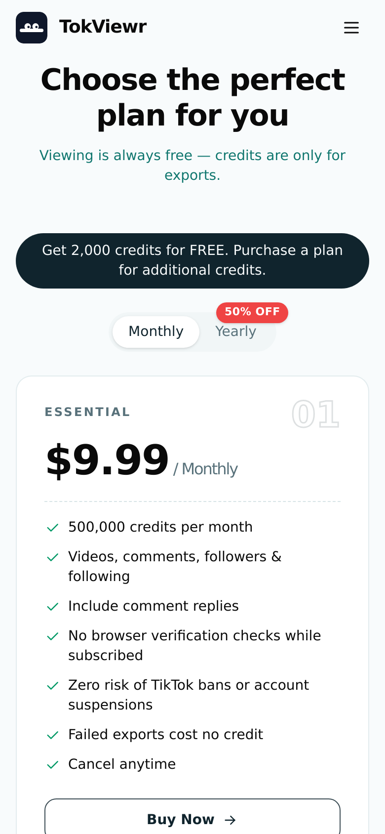 Pricing