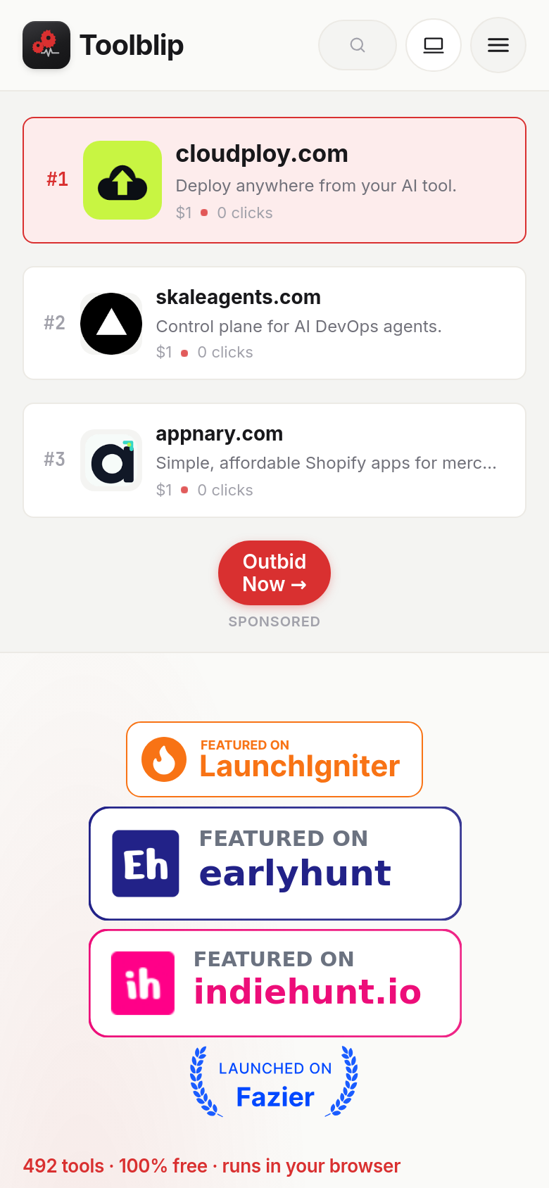 Homepage / Lander