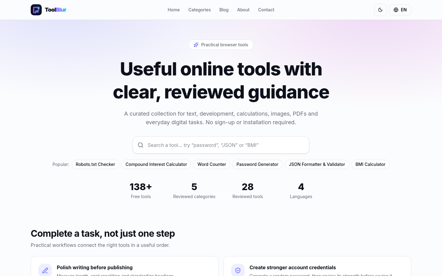 Captured Homepage / Lander